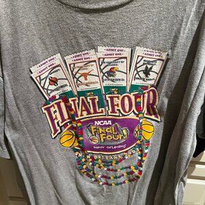 FINAL 4 TSHIRT-NEW ORLEANS, XL, NEW SYRACUSE (WINNER), MARQUETTE, TEXAS, KANSAS